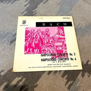 Bachs’ Concerto number 3 and 6 vintage vinyl record